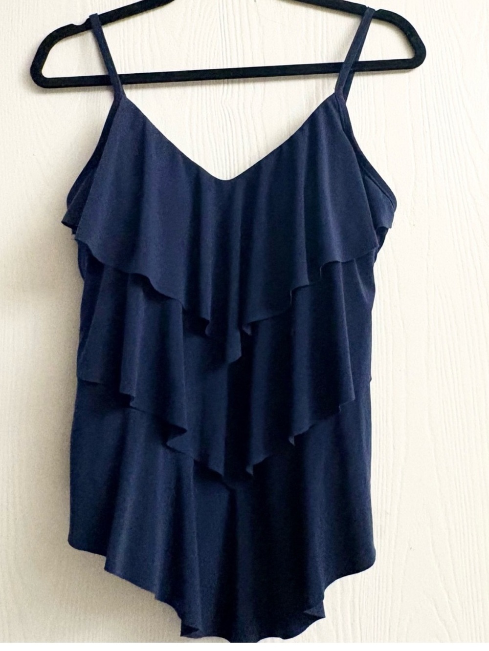 Magicsuit Women’s Navy Ruffle Tankini Top Size 8
